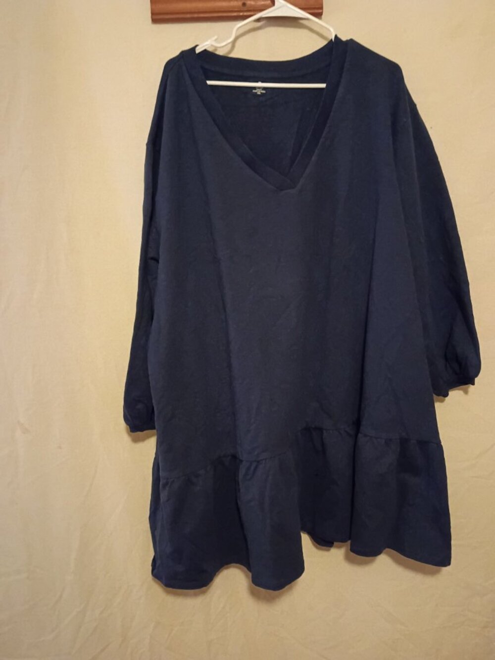 Able Navy Blue Babydoll Dress